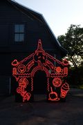 Neon gingergread house